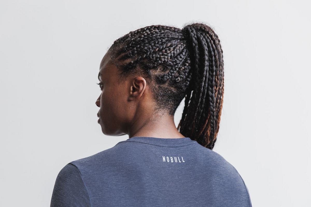 Nobull Crossfit® Women's T Shirts Navy | Australia (DQ4907)